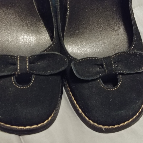 Yellow Box Mamba Suede Wedges - Picture 4 of 7